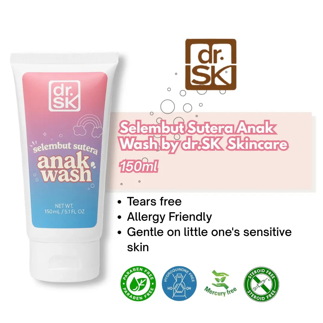 dr.SK Selembut Sutera Anak Wash | Baby Wash for Eczema & Sensitive Dry Skin