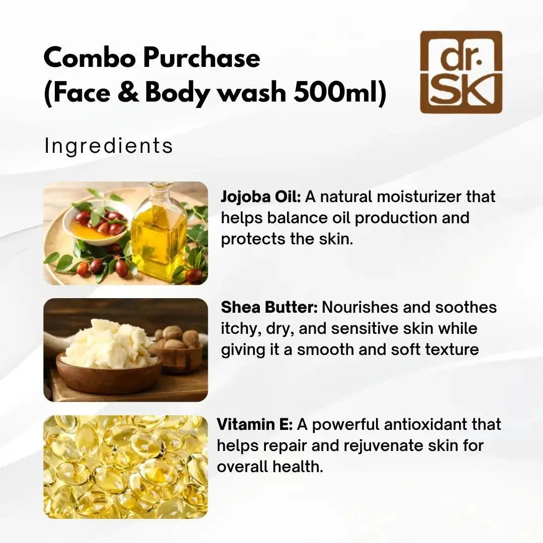 Combo Purchase (Face& Body wash 500ml) dr.SK Skincare