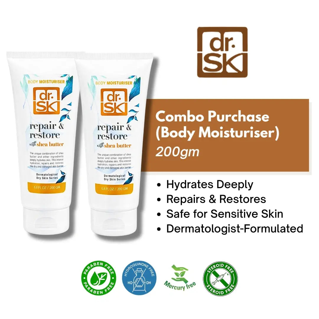 Combo – dr.SK Body Moisturiser 200gm Dry Itchy Sensitive Skin