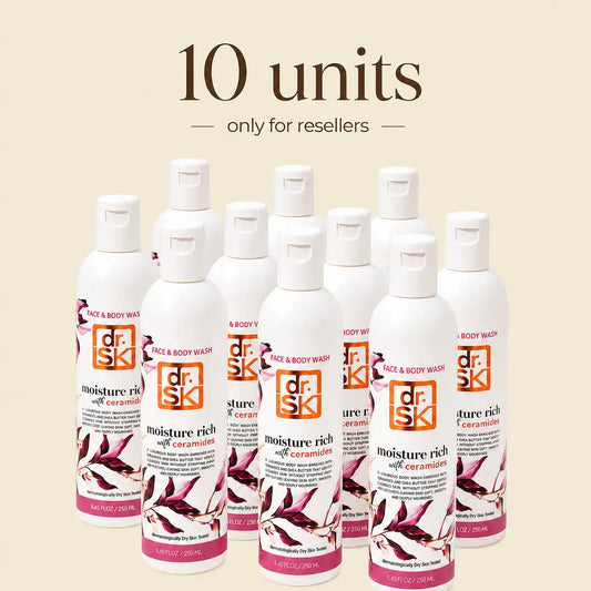 (R) dr.SK Moisture Rich Ceramide Face & Body Wash 250ml | For Itchy, Dry & Eczema-Prone Skin | Gentle Daily Cleanser