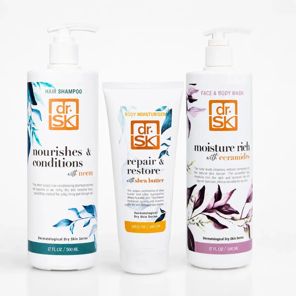 dr.SK Sensitive Skin Relief Set (Full Size) – Body & Scalp Routine for Dry, Itchy Skin
