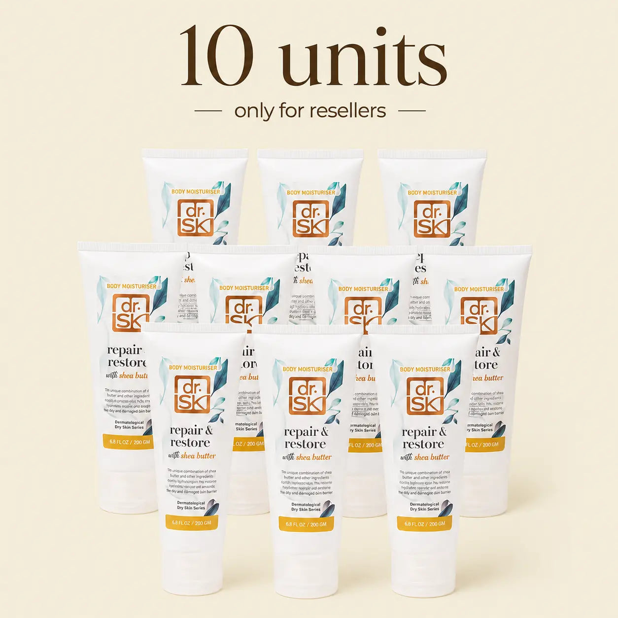 (R) dr.SK Repair & Restore Body Moisturiser for Eczema & Itchy Skin | Dry & Sensitive Skin 200gm