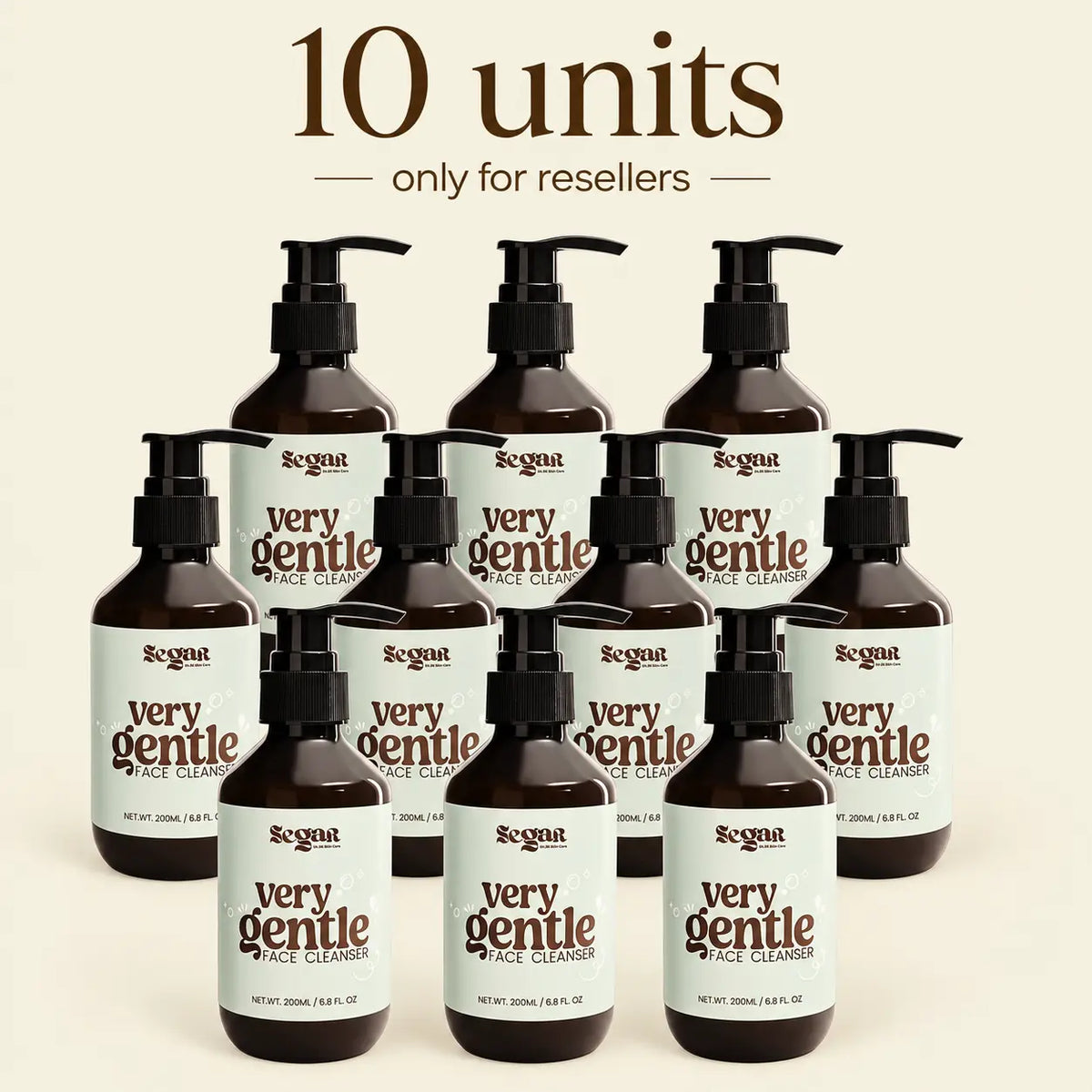 (R) SEGAR Very Gentle Face Cleanser | Soap-Free for Dry, Sensitive & Eczema-Prone Skin | 200ml
