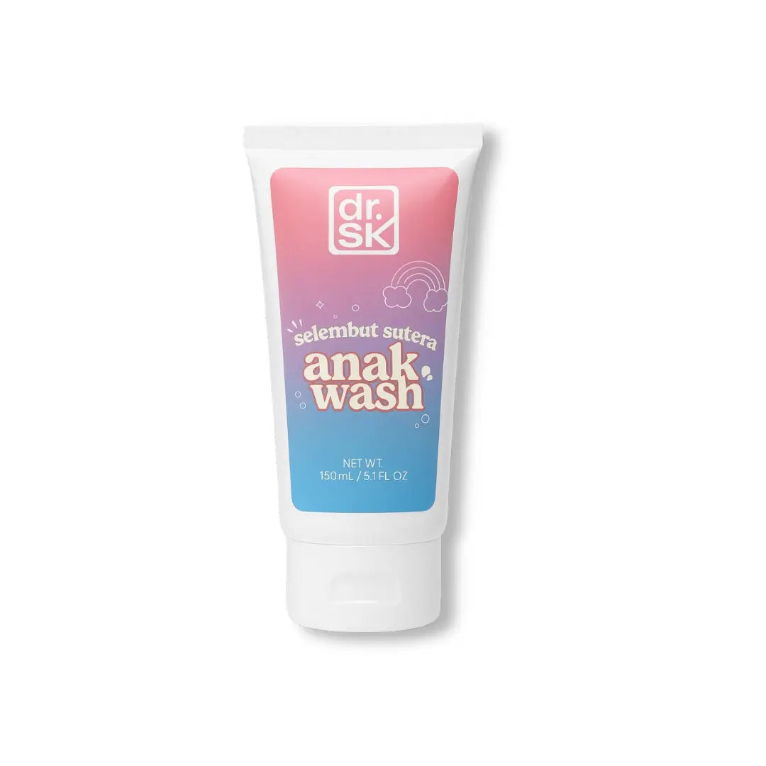 Tube of dr. SK anak wash on a white background