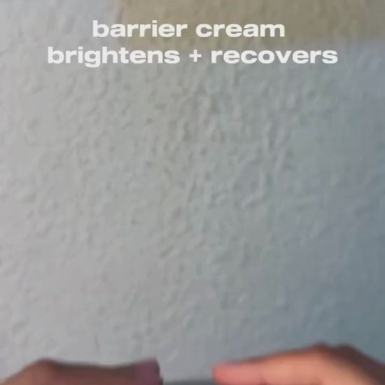 Barrier cream usage on skin