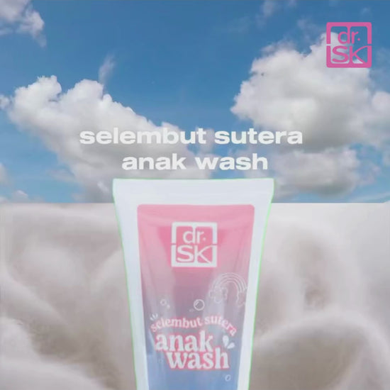 dr.SK Selembut Sutera Anak Wash usage on skin