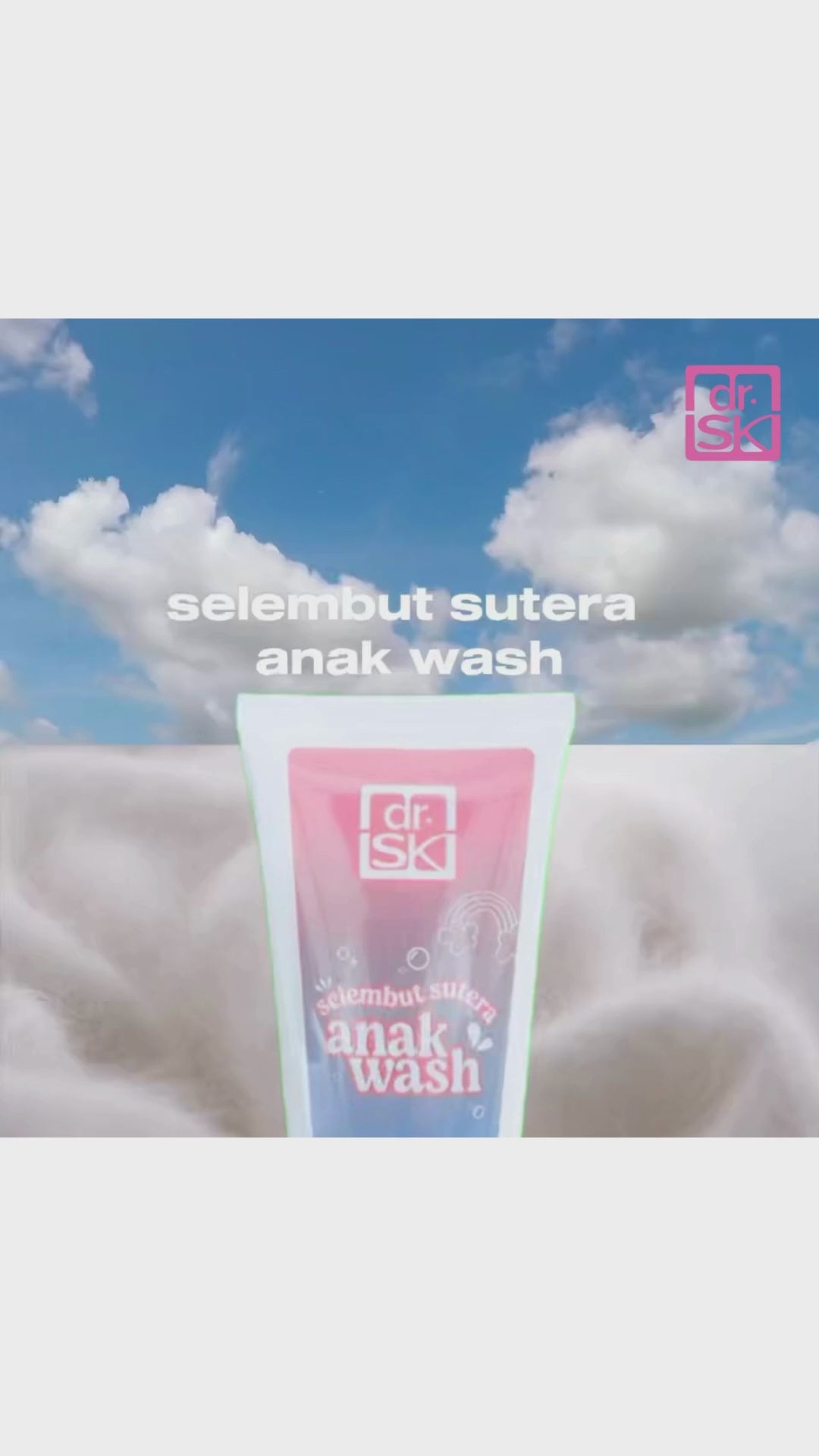 dr.SK Selembut Sutera Anak Wash usage on skin