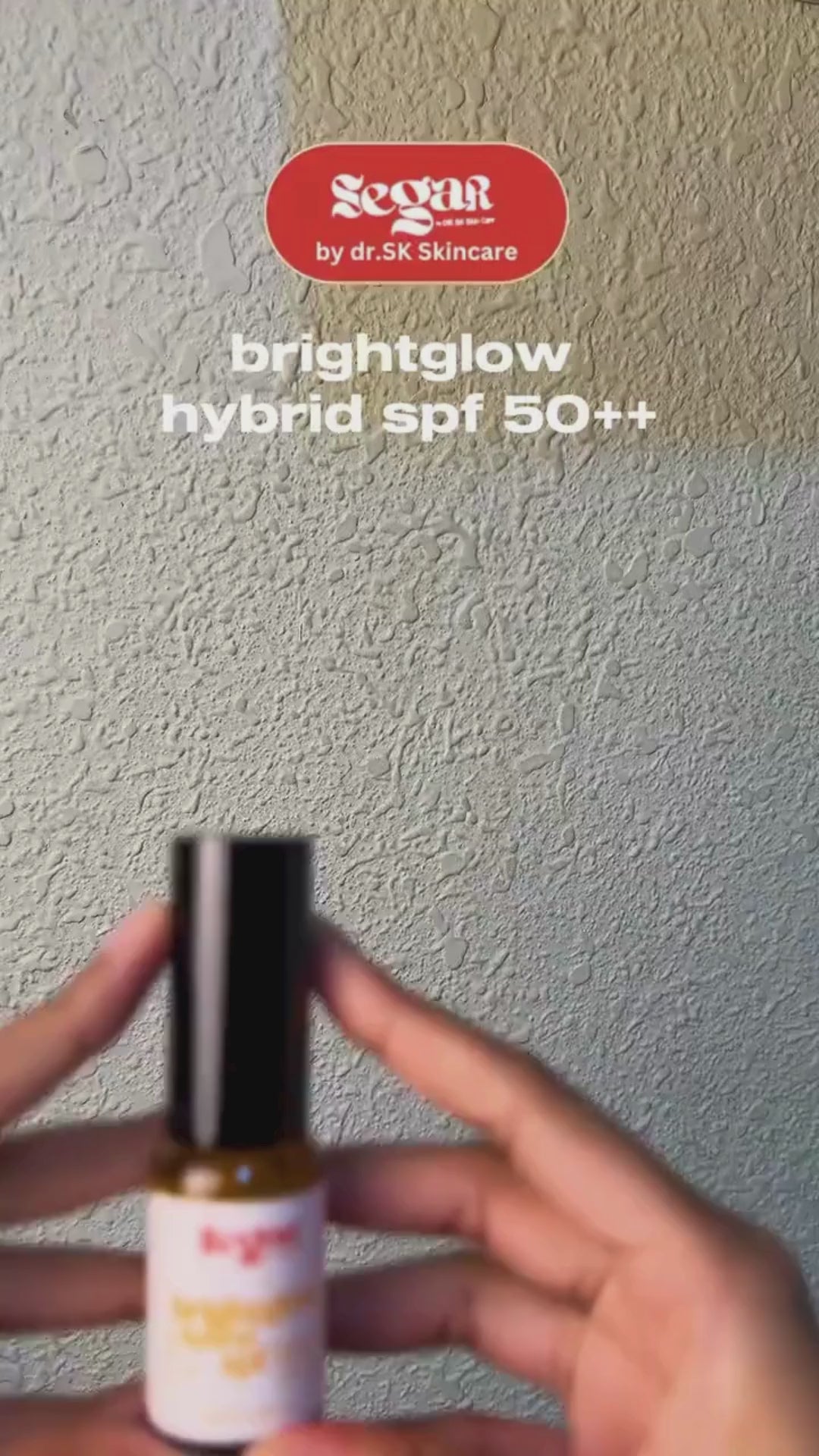 SEGAR SPF50++ usage on skin